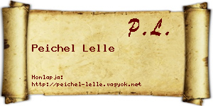 Peichel Lelle névjegykártya